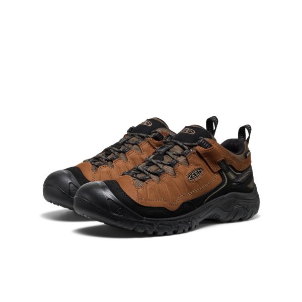 Men's Targhee IV Wide Waterproof Hiking Shoe  |  Bison/Black