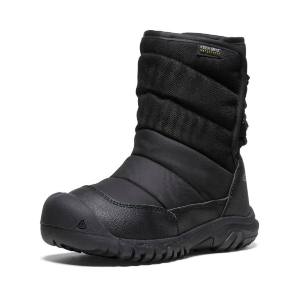 Little Kids' Puffrider Waterproof Winter Boot | Black/Steel Grey