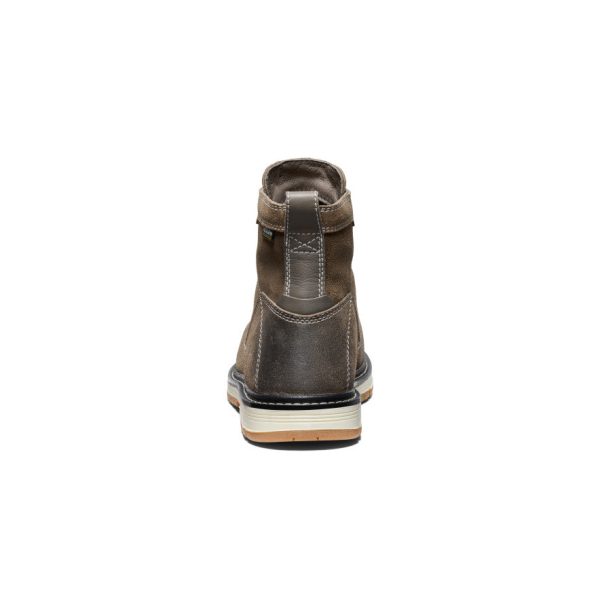 Women's San Jose 6 Waterproof 90° Heel Boot (Aluminum Toe) | Steel Grey/Gum
