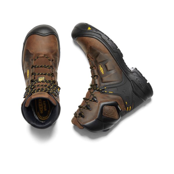 Men's Dover 8 Waterproof Boot (Carbon Toe) | Dark Earth/Black