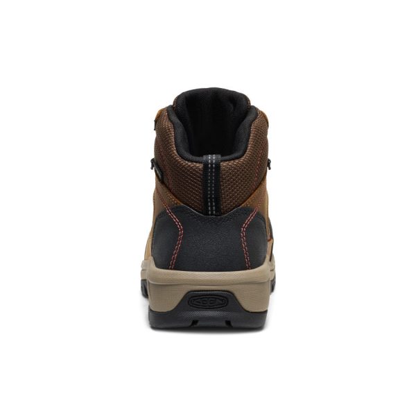 Women's Skokie Waterproof Work Boot (Carbon Toe) | Bison/Black