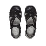 Women's Rose Sandal  |  Black/Neutral Gray