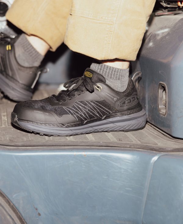 Men's Speedworks Work Sneaker (Carbon Toe) | Black/Steel Grey
