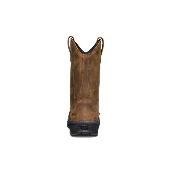 Women's Evanston Pull-On Waterproof Boot (Carbon Toe) | Bison/Black