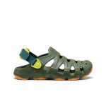 Big Kids' HyperFLT Clog | Bronze Green/Orange Peel